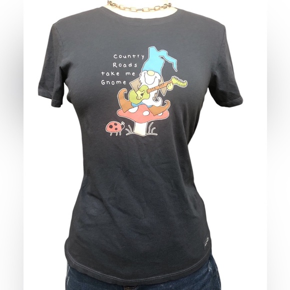 Life Is Good Women's Gnome Country Roads Crusher-LITE Short Sleeve T-Shirt - Picture 3 of 8